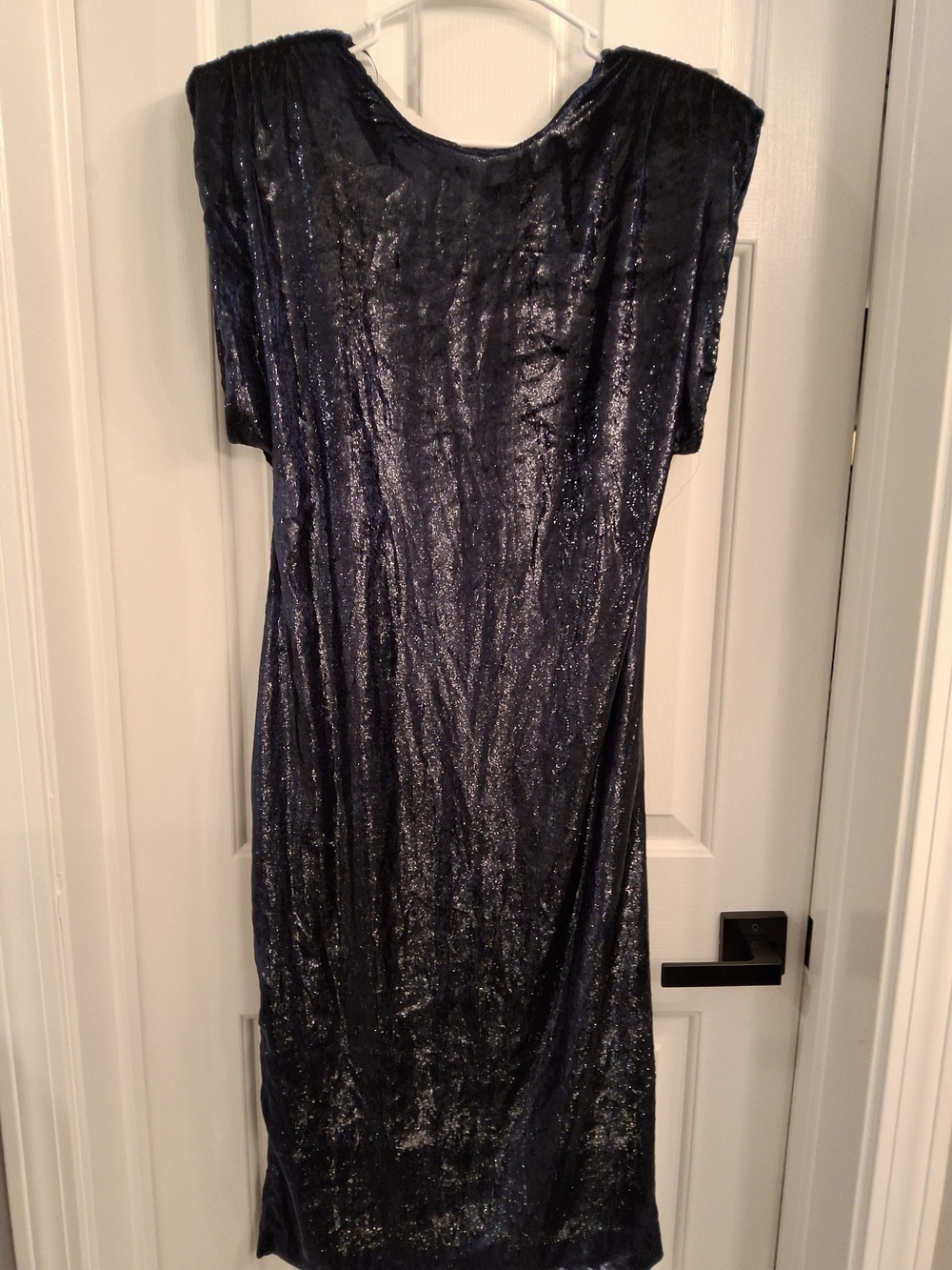 Zara Shimmery Navy Dress